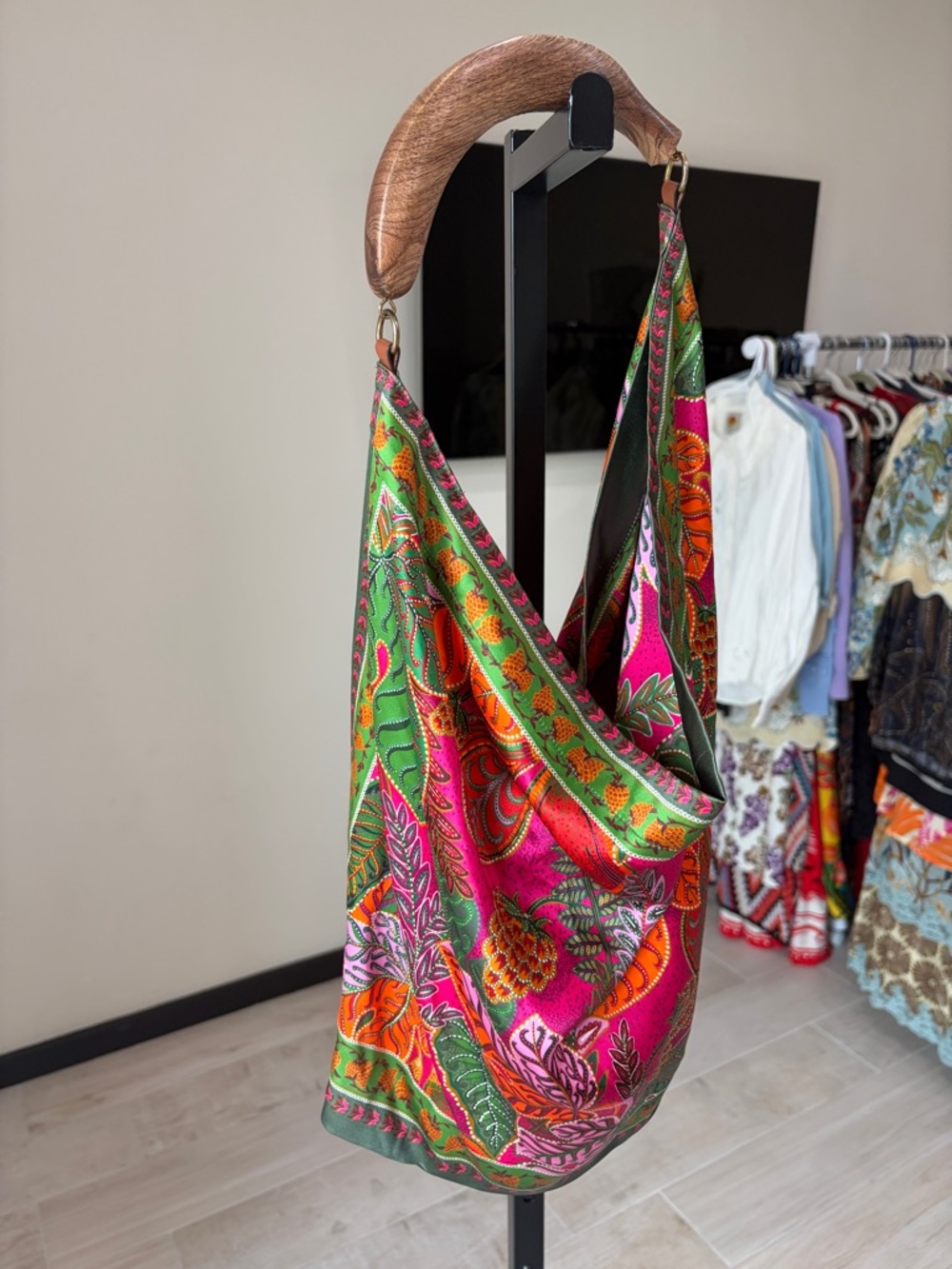 Scarf Tote Bag by Farm Rio - Picture 7 of 10